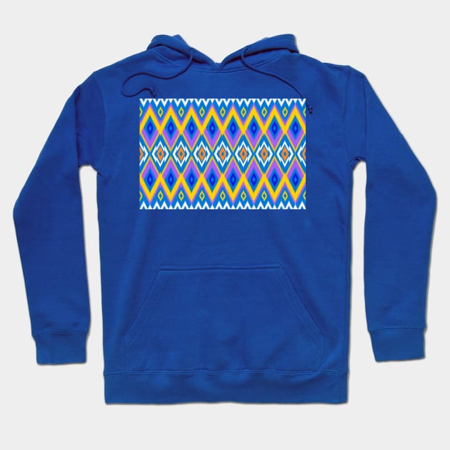 Ethnic southeast geometric ikat pattern Hoodie by Cocofolios